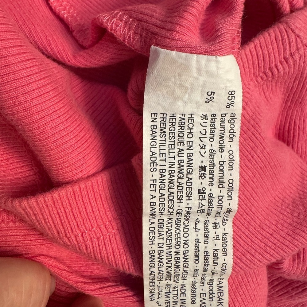 Zara Ribbed Crop Tank in Vibrant Pink - Picture 6 of 6